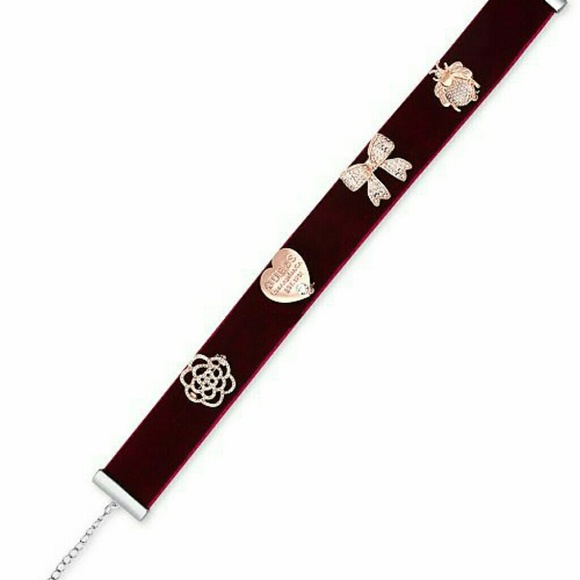 NIB 2 Womens GUESS Interchangeable Brooch Choker N - Picture 3 of 8